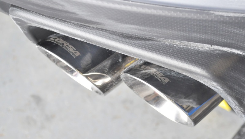Subaru WRX STI Performance Exhaust - Dual Rear Exit - CORSA Performance - Cat Back Sport with 3.5in Tips - Polished - `15-`16